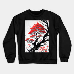 Japan Ink Style Sakura Crewneck Sweatshirt